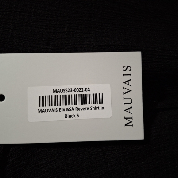 Mauvais Eivissa Revere Shirt In Black - Picture 5 of 5